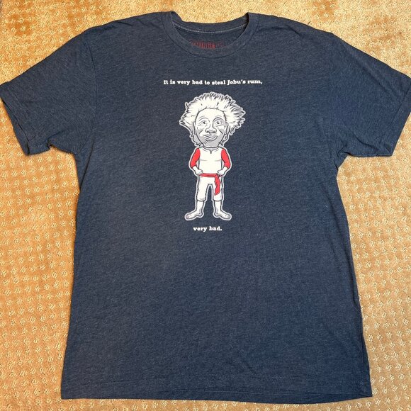 Baseballism Major League t-shirt cleveland Indians Dark Grey Size M Jobu's Rum - Picture 1 of 7